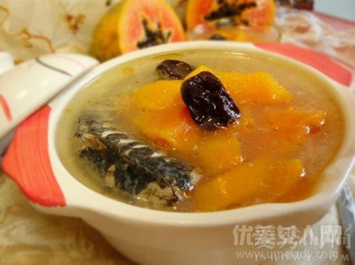 木瓜鲫鱼汤----丰胸的好食物！